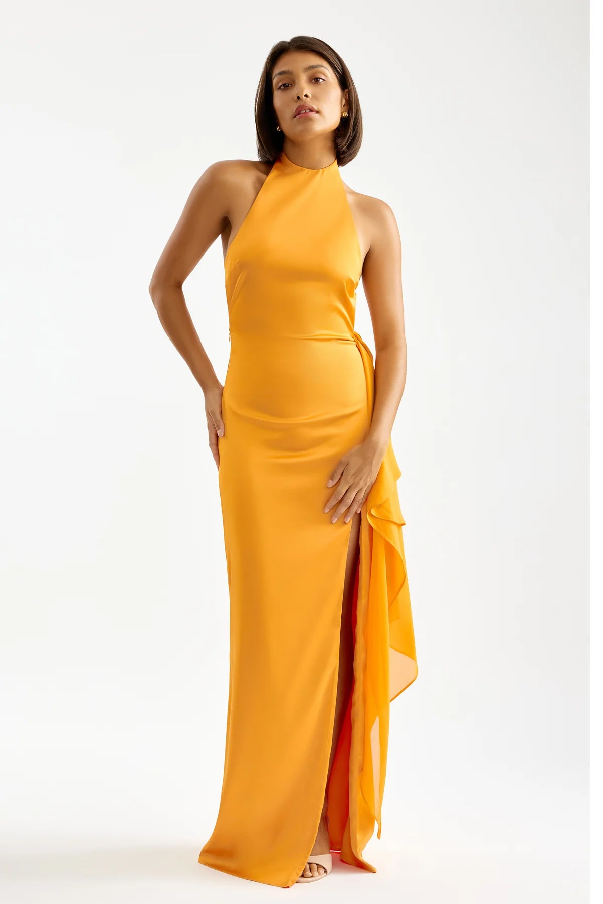 golden orange dress Mona - Orange, AU/UK 14 Buy 3 Get 1 Polo Collection Magnolia Boutique The Kiara Dress in Color:Mayflower Print