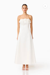 Espera Fit & Flare Gown White by Elliatt