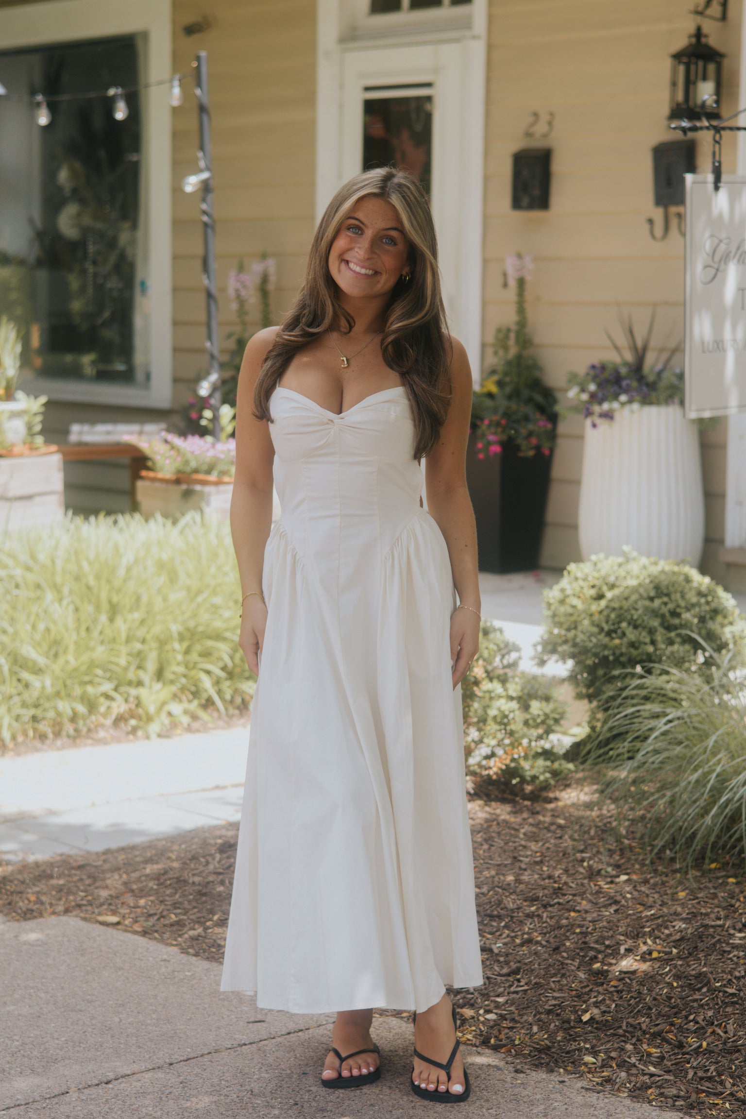 Destine Dress | Ivory | NIA