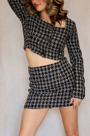 5th Ave Tweed Two Piece Set