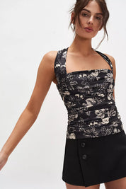 Tommie Knit Top Black Combo