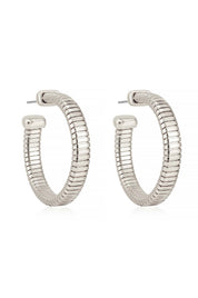 Your Essential Flex 18k Gold Plated Hoops: Silver / One Size