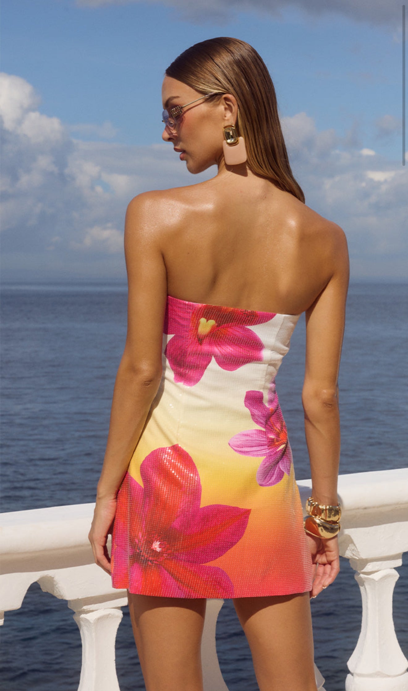 Ibiza Mini Dress - Tropical Ombré