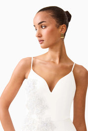 Stella Tulip Mini Dress in White by Elliatt