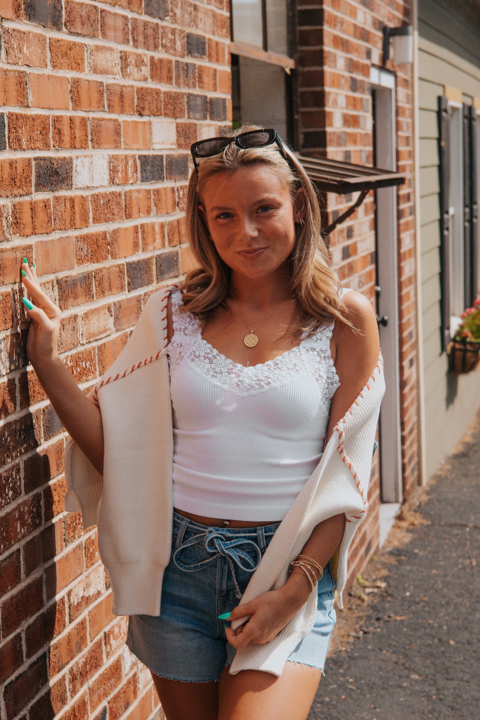 Ava Denim A-line Shorts | Hidden Denim