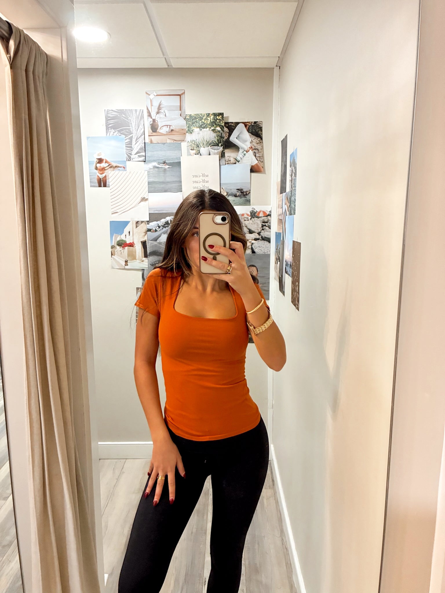 Clean Lines Baby Tee Cinnamon Stick by FP