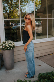 We The Free Tennessee Low-Rise Boyfriend Jeans in Cowboy Romance