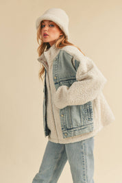 Aspen Denim Sherpa Jacket