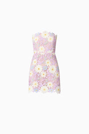Sigrid Strapless Mini Dress in Purple