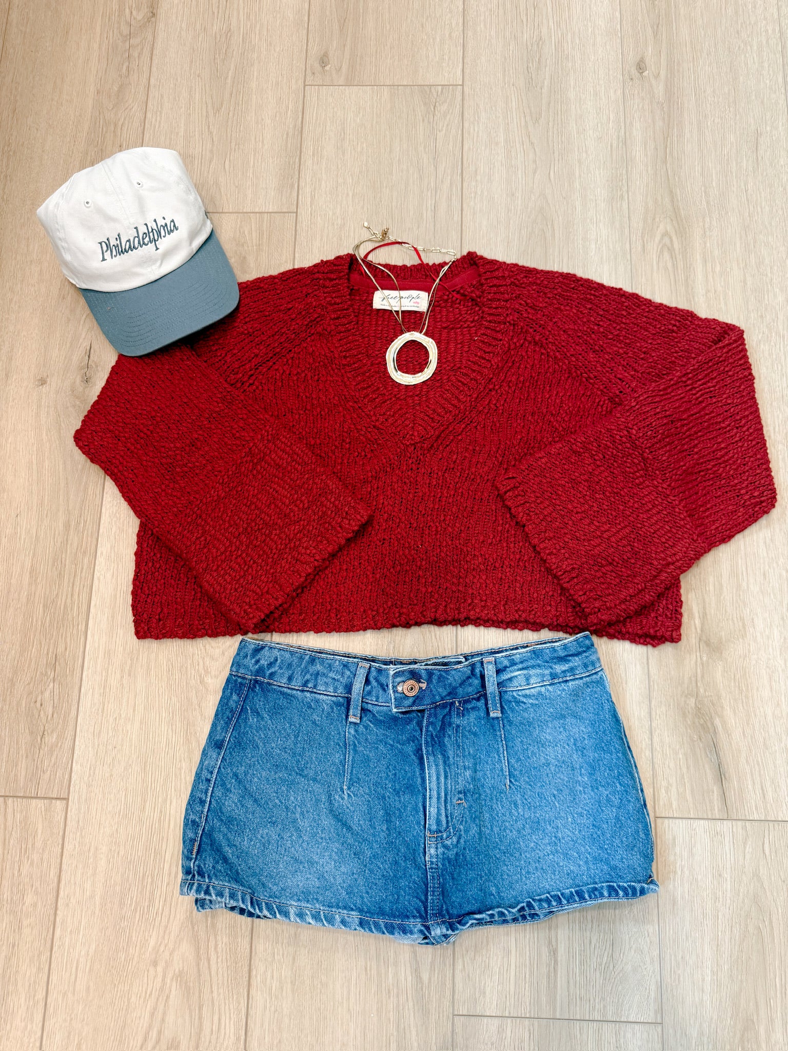 Heartland Cotton Pullover | Richest Red | Free People