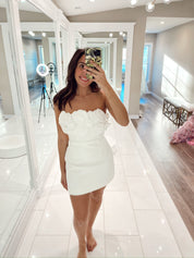 AVERIE MINI DRESS - IVORY