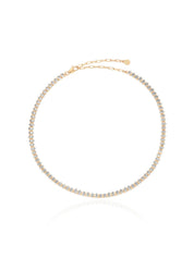 Marquise Necklace: Clear Crystal with 18k Gold Plating