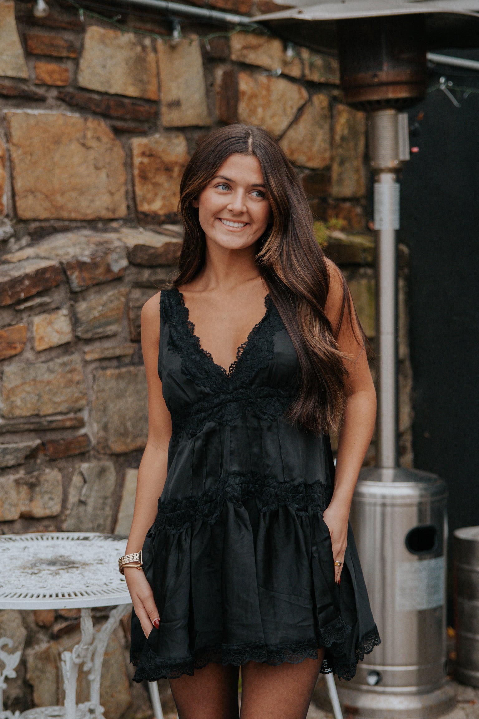 into the groove mini dress Free People In This Groove Mini Slip Dress XS / Washed Black