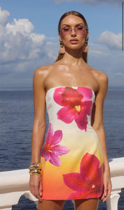 Ibiza Mini Dress - Tropical Ombré