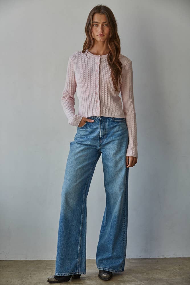 Current Obsession Cardi Ballet Pink