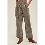 Cheetah Straight Leg Pants