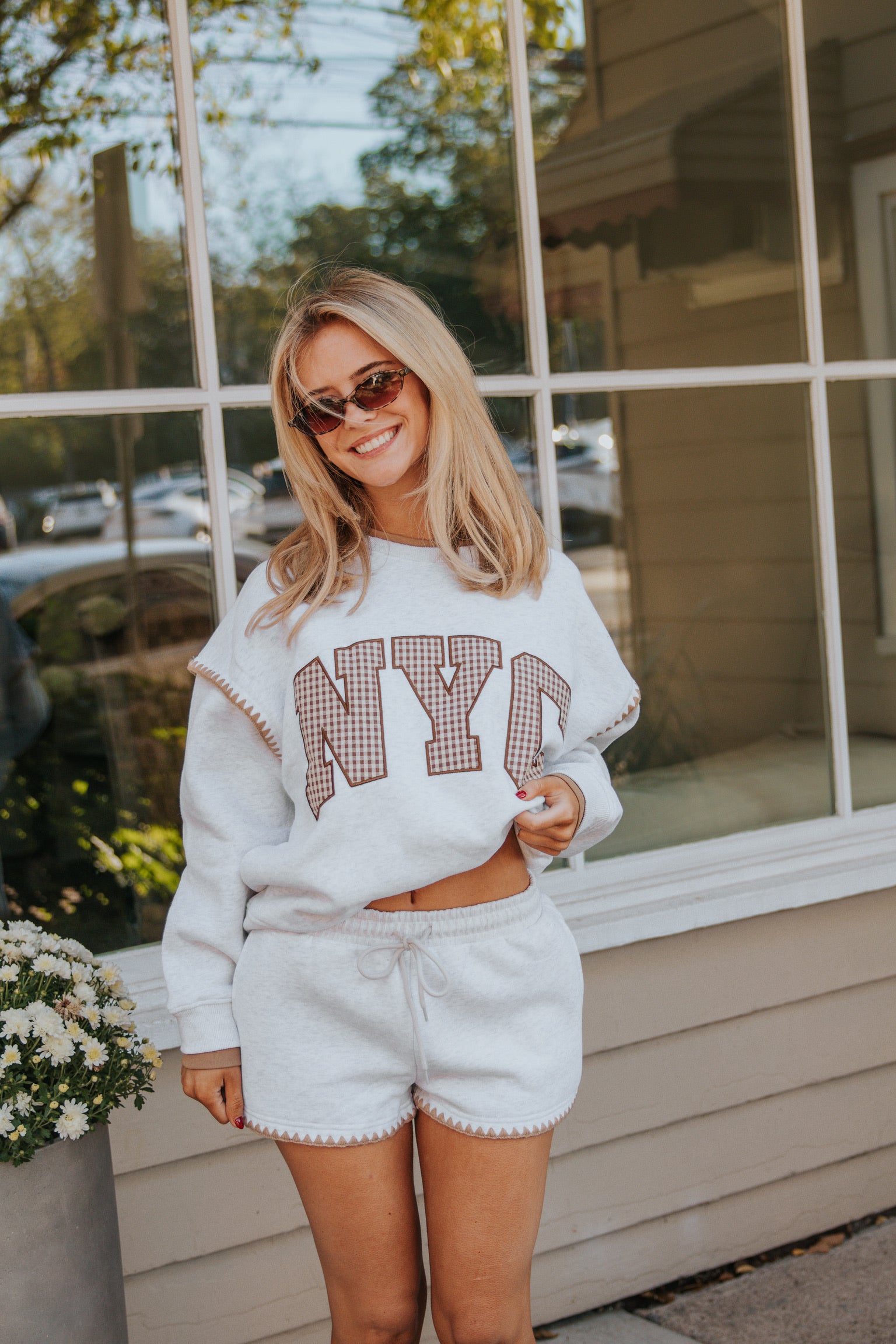 Cozy Girl NYC Stitched 2 Piece Set (SOLD AS SET)