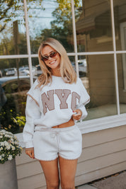 Cozy Girl NYC Stitched 2 Piece Set (SOLD AS SET)
