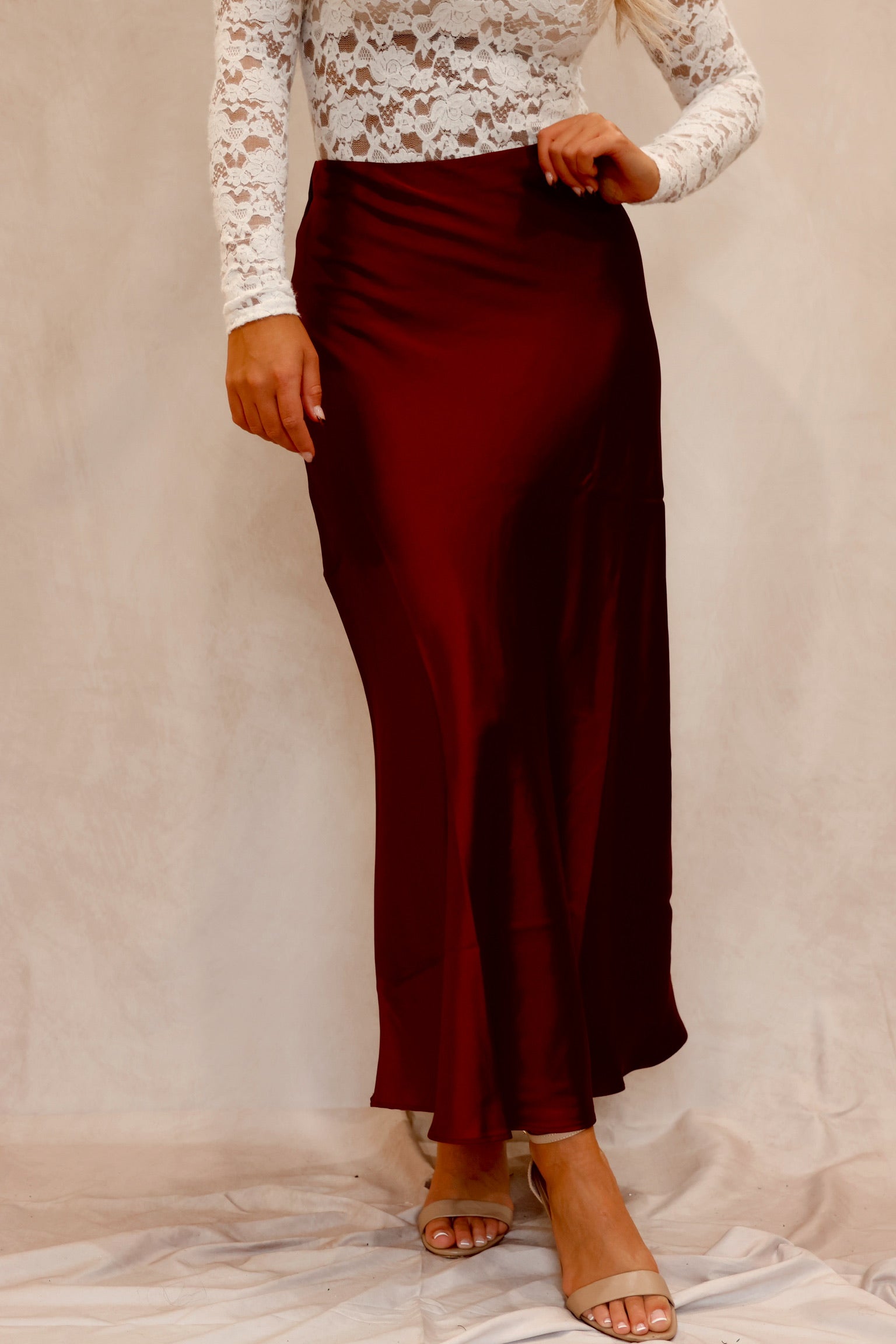 Jeannine Skirt Cabernet