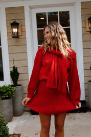 Holly Sweater Set Red