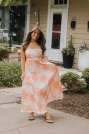 High Tide Dress Woven in Blush Multi