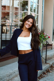 Acquired Two Piece Set Navy