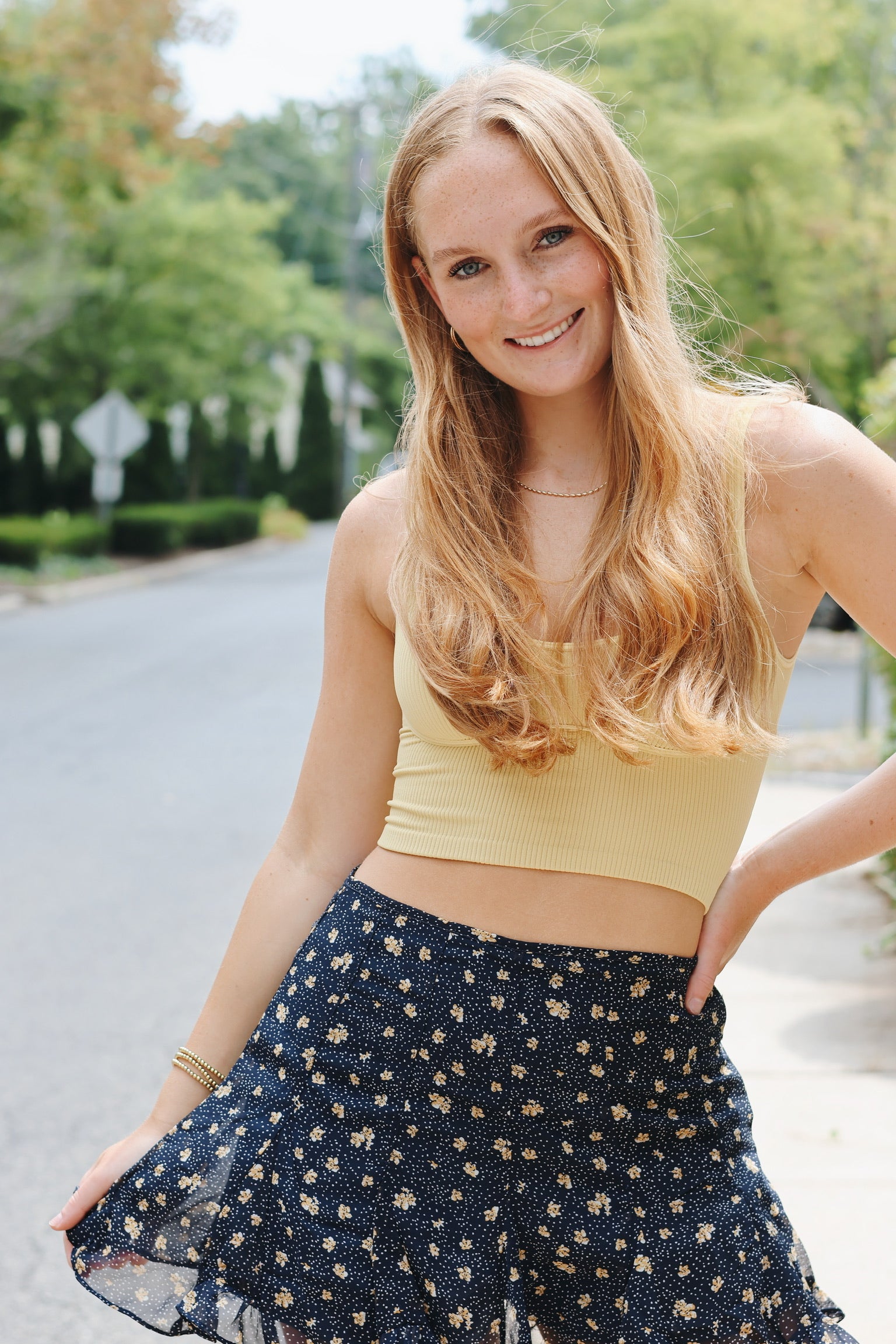 Sierra Skort Navy/ Yellow