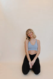 Free Throw Bralette Heather Grey