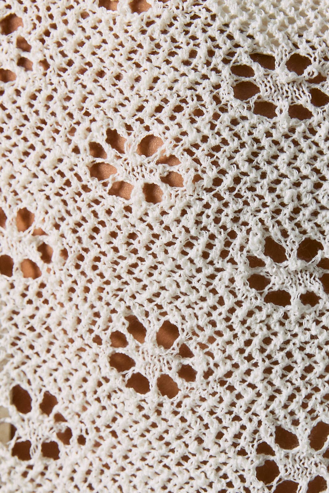 Flower Child Crochet Poncho Cream