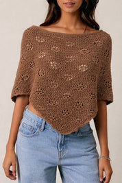 Flower Child Poncho Mocha