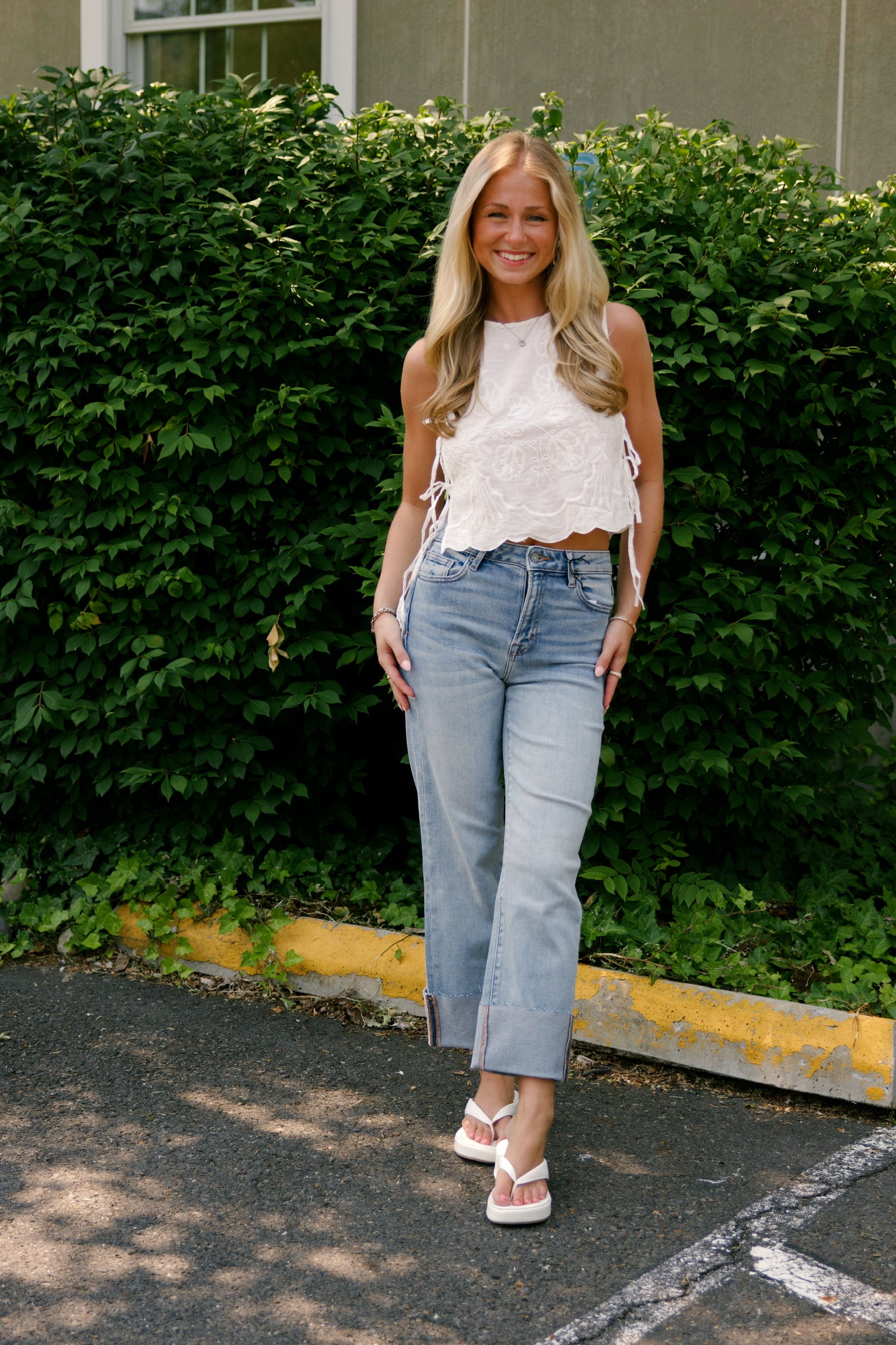Ella High Rise Straight Jean