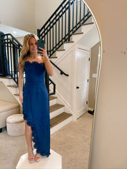 INARA HI-LO GOWN NAVY ELLIATT