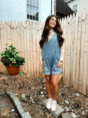 Maxwell Denim Romper Woven