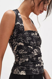 Tommie Knit Top Black Combo