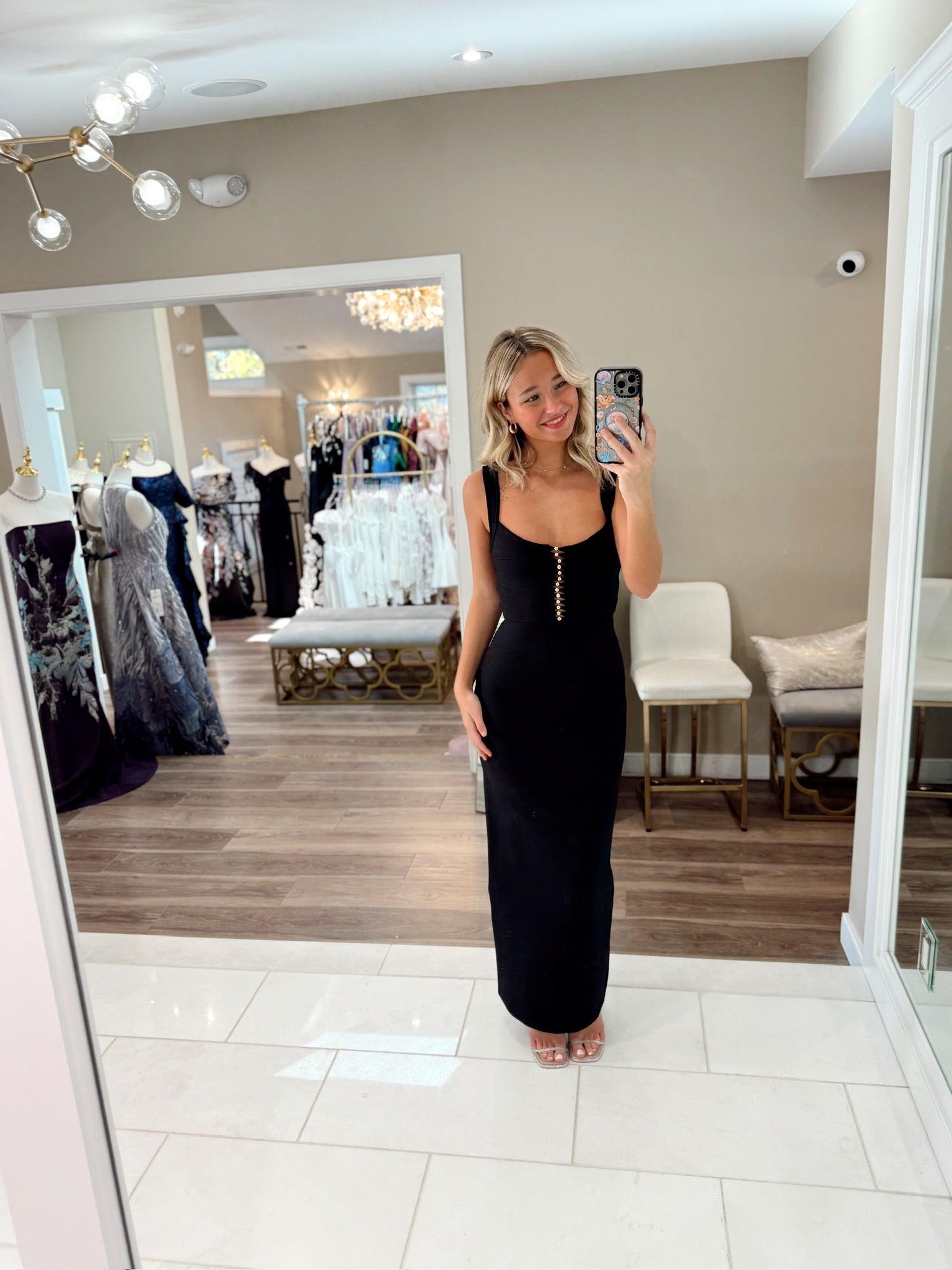 Jesselle Maxi Dress in Black by Elliatt