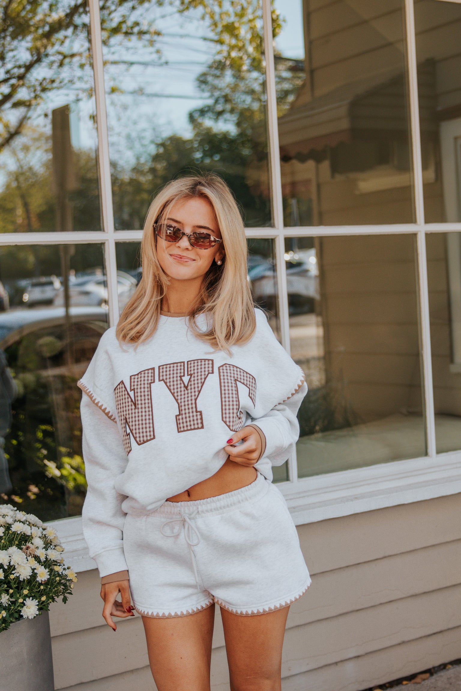 Cozy Girl NYC Stitched 2 Piece Set (SOLD AS SET)