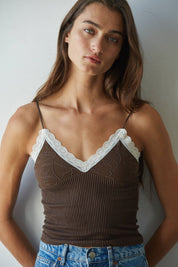 Sugar Coated Cami in Dark Brown