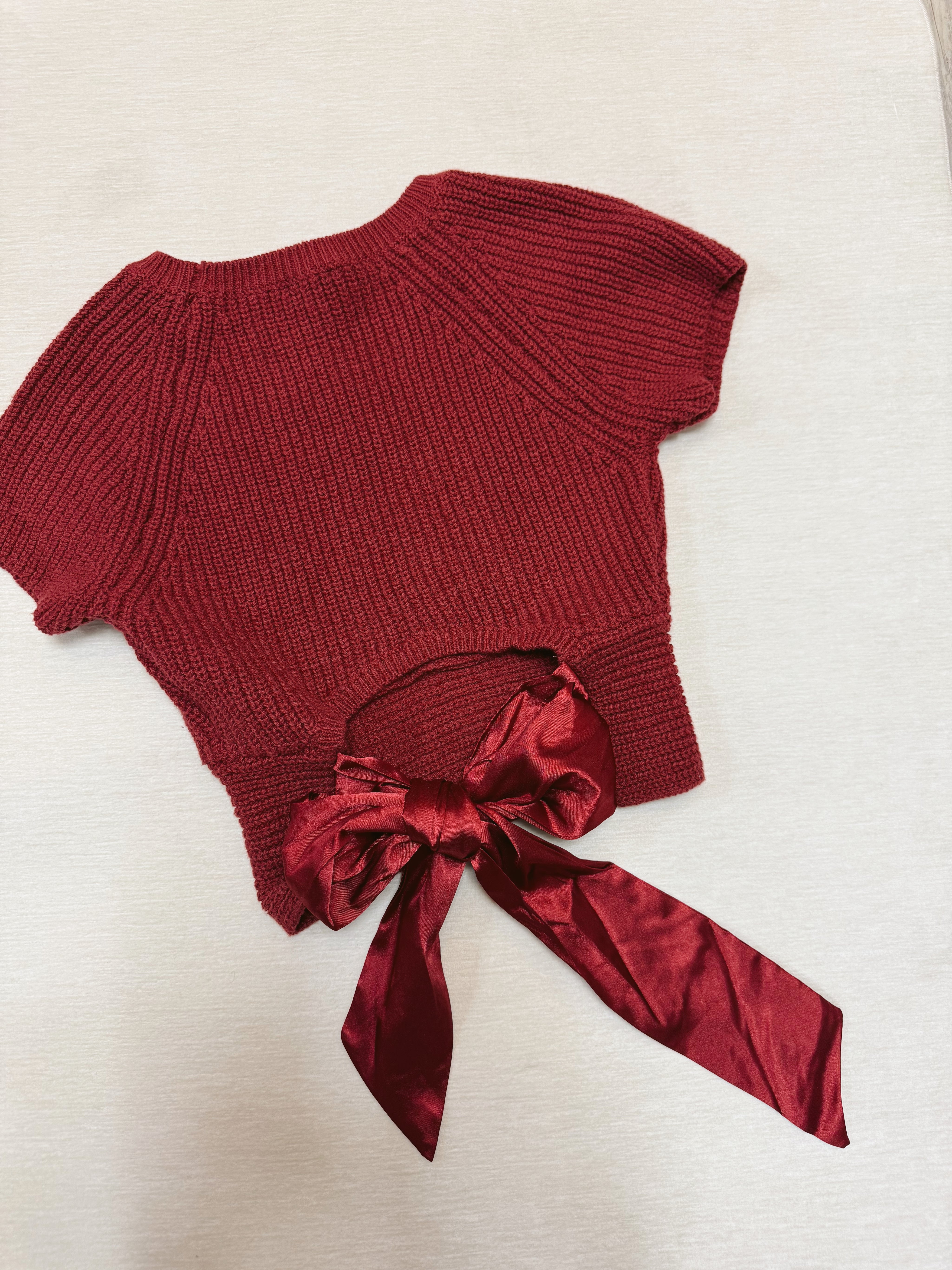 Bree Bow Top Ruby
