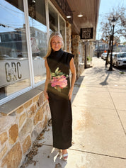 Azelie Asymmetrical Gown in Black