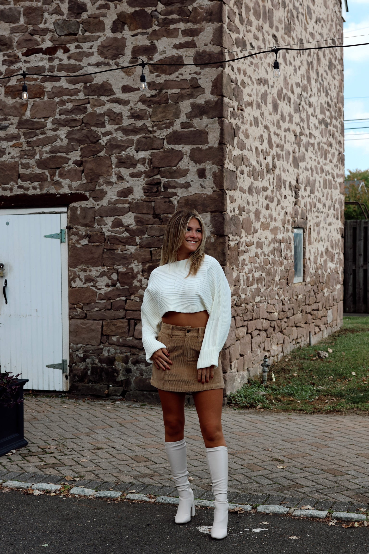 Slight Chill Slouchy Sweater Ivory