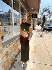 Azelie Asymmetrical Gown in Black