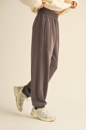 Super Soft Air Scuba Low Rise Jogger Pants: Chocolate