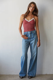 Sugar Coated Cami in Maroon