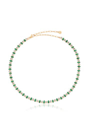 Marquise Necklace: Clear Crystal with 18k Gold Plating