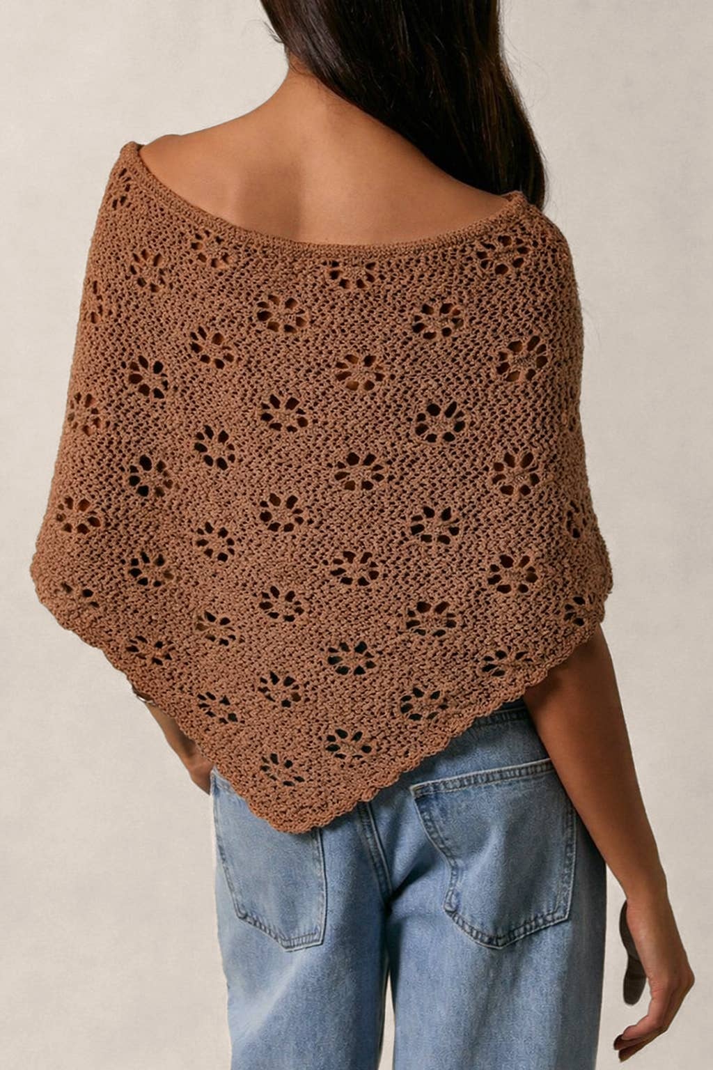 Flower Child Poncho Mocha
