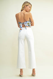 JBD Patch Pocket Wide Leg Off White