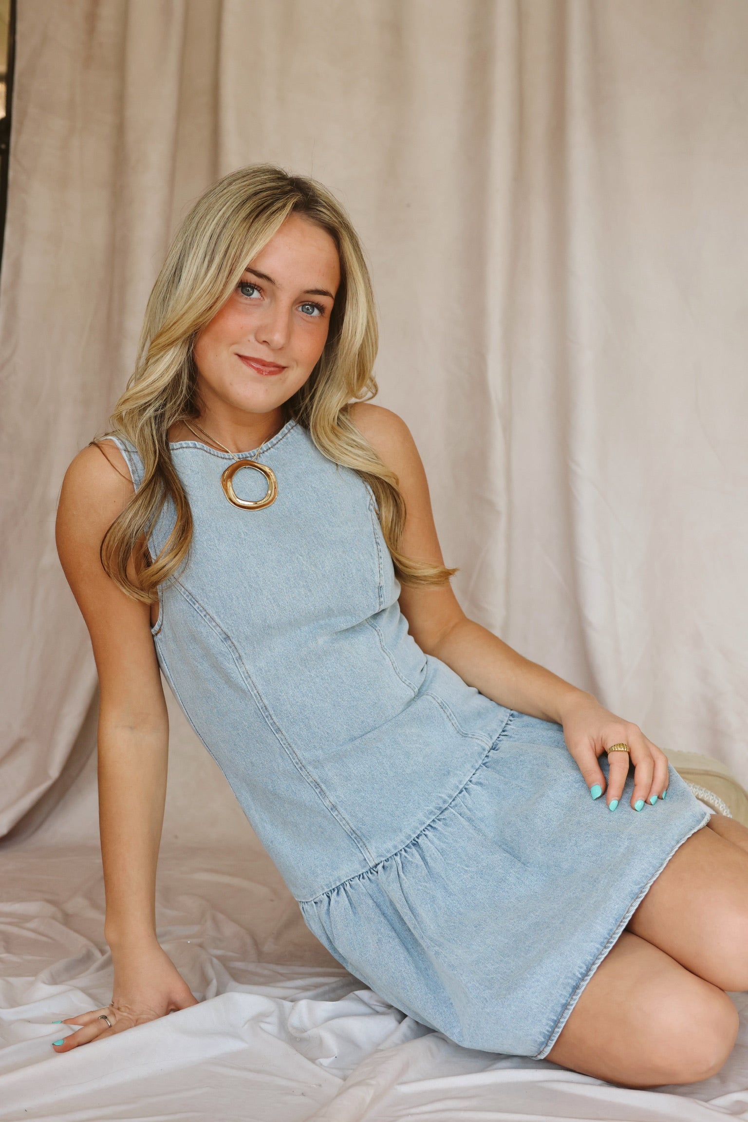Denim Drop Waist Mini Giana Rose Couture Denim Drop Waist Mini Giana Rose Couture