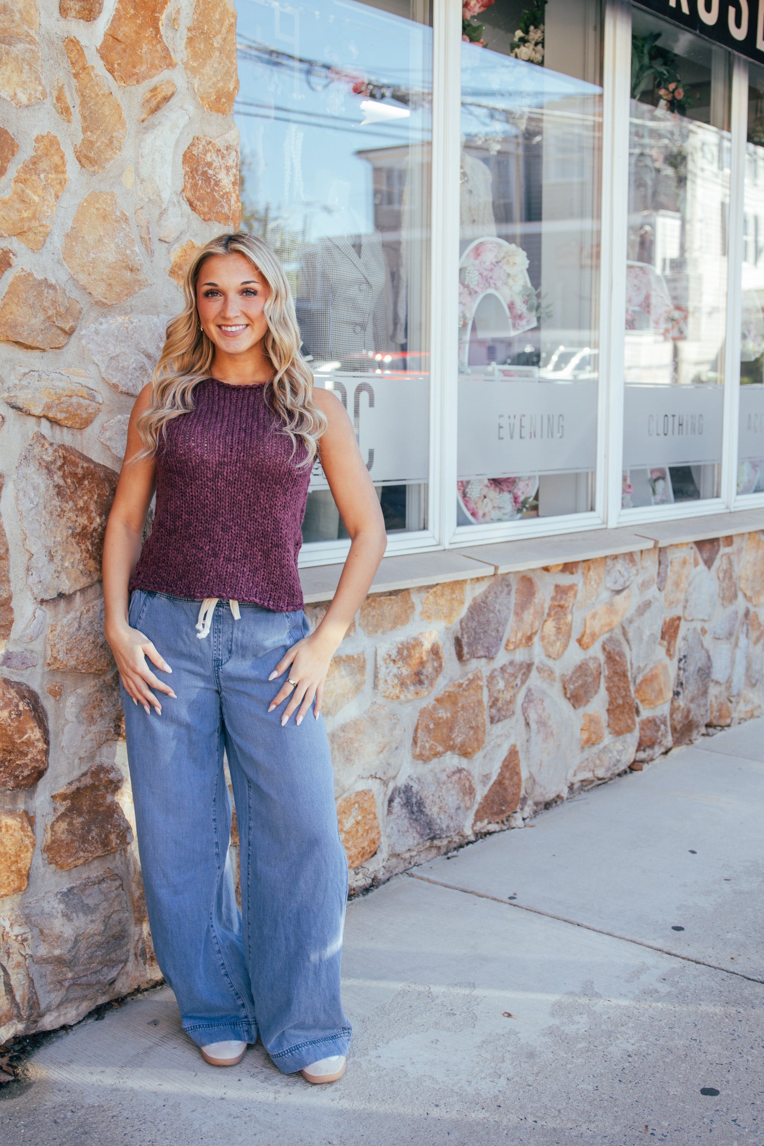 We The Free Opal Knit Tank | Sangria