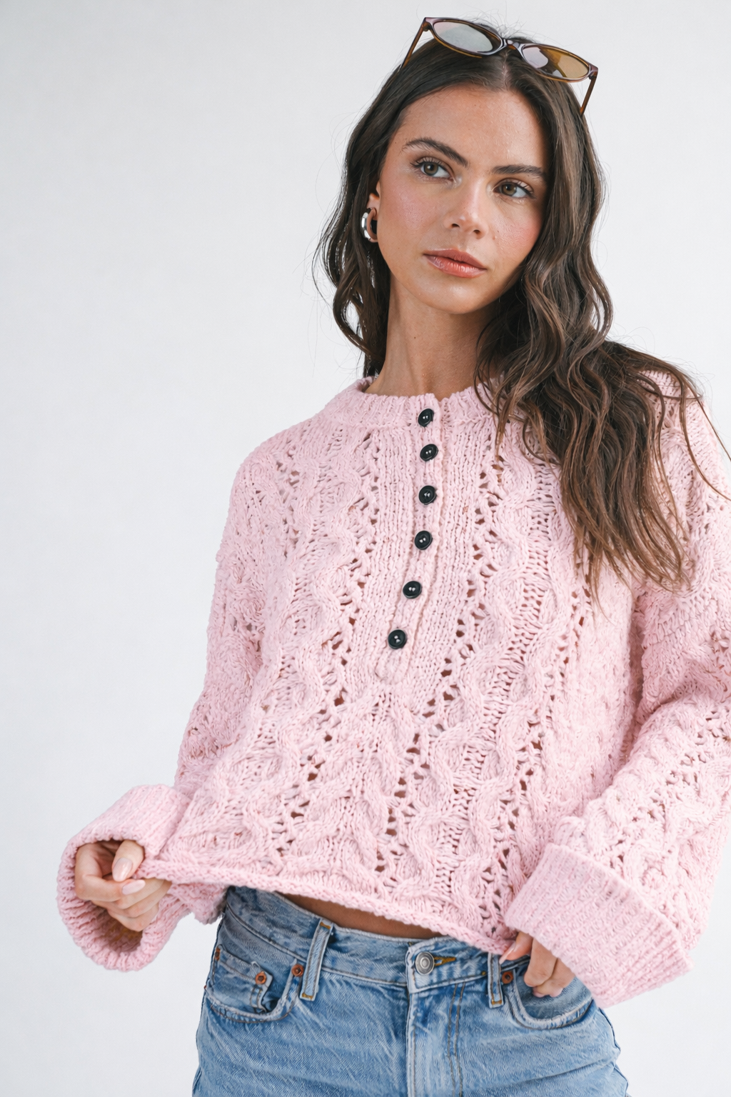 Henri Knit Sweater Pink
