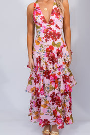 Rayne Ruffle Maxi Pink Floral
